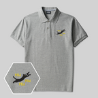 Polo geek brodé Chat Pistolet Laser