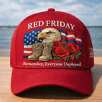 Chapeau décontracté imprimé Red Friday Art