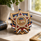 Pin commémoratif du 250e anniversaire de la fondation des États-Unis (unisexe)