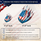 🔥 OFFRE À DURÉE LIMITÉE – Autocollant patriotique Avions de chasse USA 250e Anniversaire