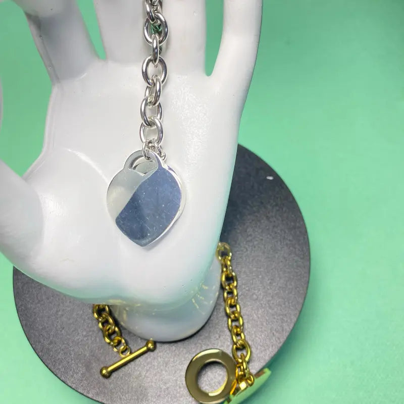 2PC Bracelet & Necklace Jewelry Set