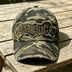 Casquette de baseball décontractée avec imprimé artistique camouflage rétro