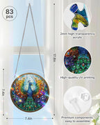 Attrape-soleil en acrylique – Paon de la radiance