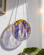 Attrape-soleil en acrylique - Wisteria en lumière de verre