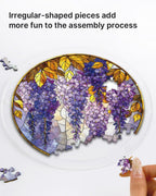 Attrape-soleil en acrylique - Wisteria en lumière de verre