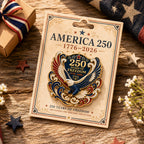 Broche Aigle America 250 – Insigne commémoratif patriotique 1776-2026