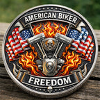 🏆 Vente Flash 60% de réduction - La pièce commémorative de la liberté du motard