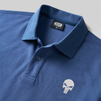 Polo brodé crâne de la justice