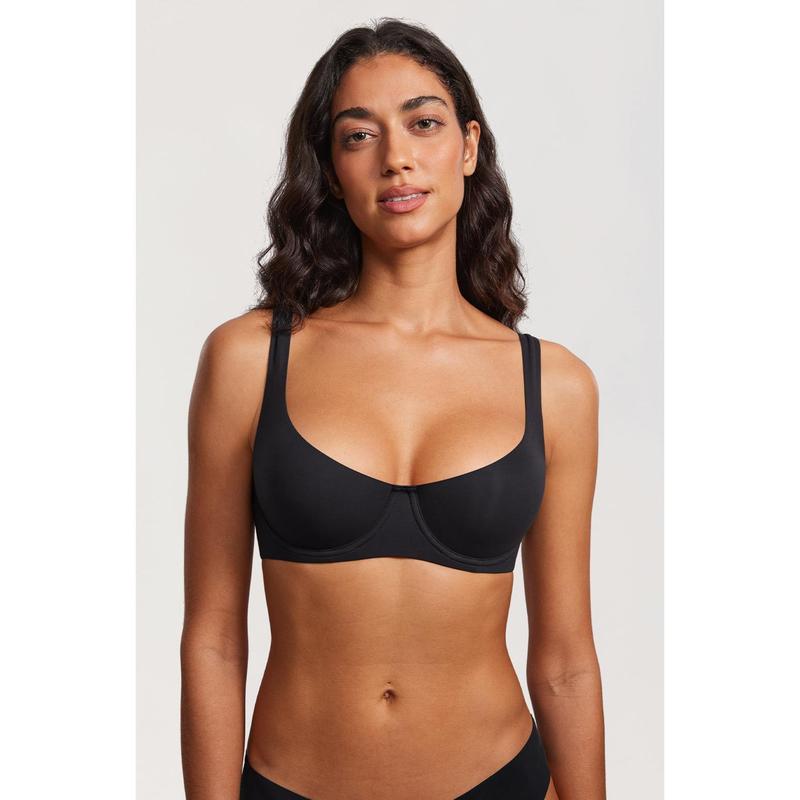 Soutien-gorge balconnet à armatures non doublé pour femme