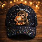 Casquette décontractée avec motif « You Are Never Alone »