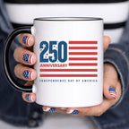 Autocollant drapeau USA 250e anniversaire de l'indépendance 1776-2026