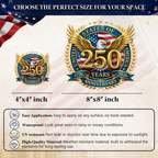 🔥 OFFRE À DURÉE LIMITÉE – Décalque patriotique Aigle royal 250e anniversaire
