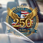 Autocollant patriotique Aigle drapeau des États-Unis 250e Anniversaire 1776-2026