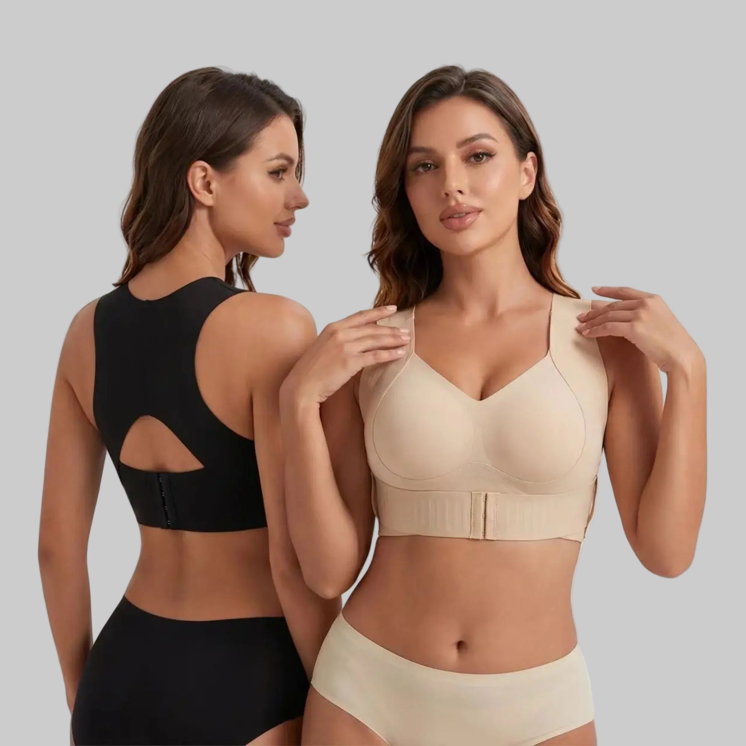 Seamless Shaping Posture Bra | Wireless Push Up & Back Support