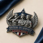 Insigne commémoratif du service militaire féminin — Broche commémorative militaire