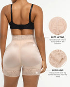 Short ventre plat rehausse-fesses avec baleines en acier