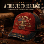 Casquette brodée officielle Hommage 1776-2026 🇺🇸
