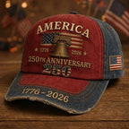 Casquette brodée officielle Hommage 1776-2026 🇺🇸