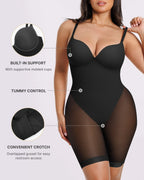 Body string mi-cuisse échancré dans le dos