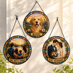 Custom Puzzle Suncatcher for Pets, Family, Couples & Memorials