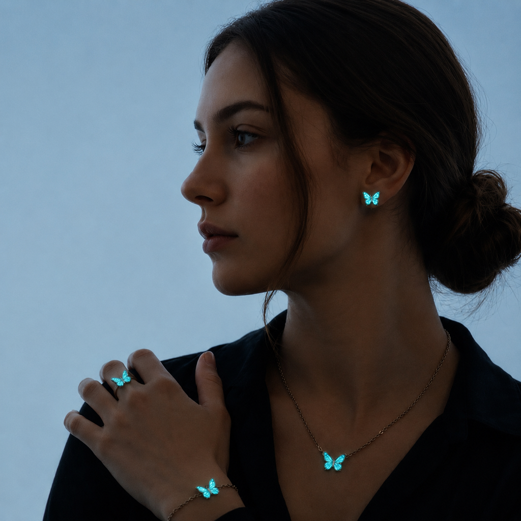 Luminous Butterfly Earrings
