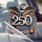 Autocollant 250e Anniversaire États-Unis Aigle Patriotique pour Voiture