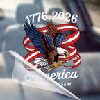 Autocollant 250e Anniversaire Amérique, Aigle Patriotique 1776 2026 pour Voiture