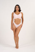Soutien-gorge en maille à col en V sans armatures, avec maintien et effet liftant