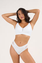 Soutien-gorge en maille à col en V maintien et rehaussement