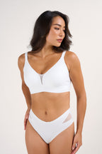 Soutien-gorge en maille à col en V maintien et rehaussement