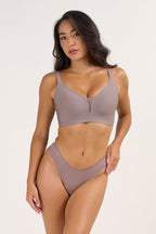 Soutien-gorge en maille à col en V maintien et rehaussement