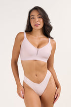 Soutien-gorge en maille à col en V maintien et rehaussement