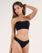 Soutien-gorge adhésif push-up invisible sans bretelles en gel avec bord festonné