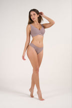 Soutien-gorge sans couture sans armature Deep V Push-Up Jelly avec maille