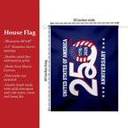 Drapeau patriotique du 250e anniversaire des États-Unis d'Amérique 1776-2026