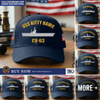 Casquette brodée personnalisée de l'US Navy, Chapeau pour vétéran américain, Cadeaux pour la fête des Pères, le jour des Anciens Combattants