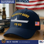 Casquette brodée personnalisée de l'US Navy, Chapeau pour vétéran américain, Cadeaux pour la fête des Pères, le jour des Anciens Combattants