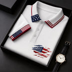 The Stars and Stripes - Polo Homme 250ème Anniversaire de l'Amérique