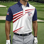 RedWhiteAndBlue - Polo commémoratif du 250e anniversaire de l'Amérique pour homme