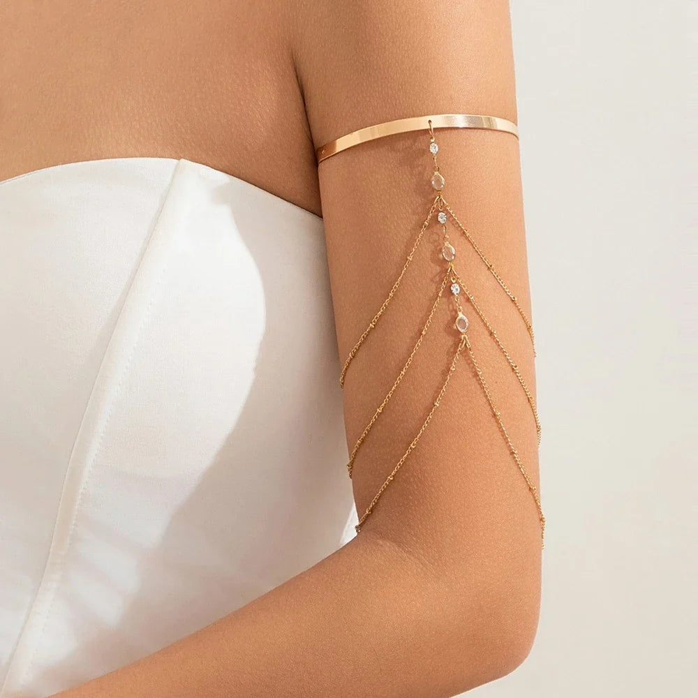 Bracelet manchette en cristal
