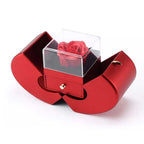 À mon amour Rose éternelle et collier
