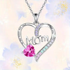 Collier Cœur "Je t'aime Maman" - Anniversaire de Maman - Fête des Mères