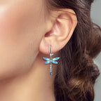 Boucles d'oreilles Libellule