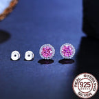 Boucles d'oreilles en morganite