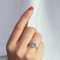 Heart Cut Halo Ring