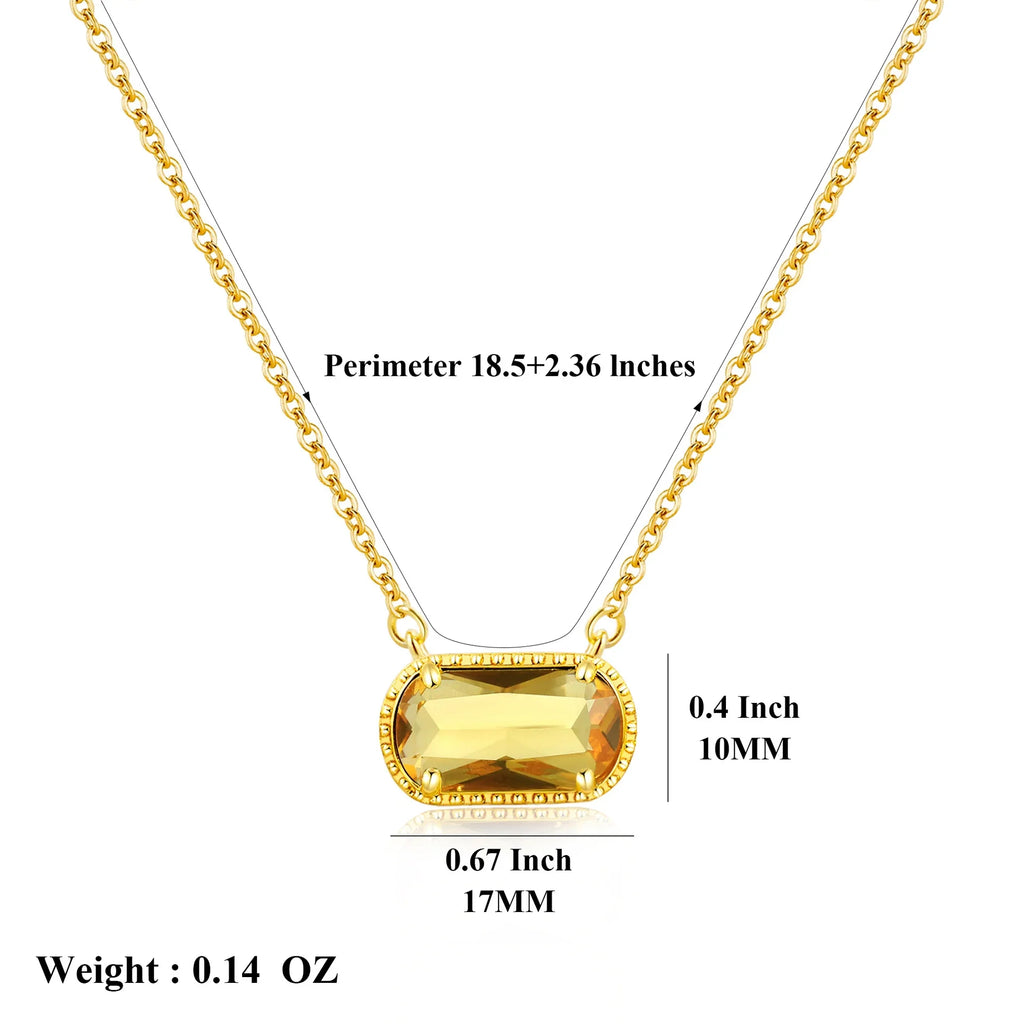 Birthstone Crystal Necklace