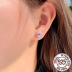 Boucles d'oreilles en morganite
