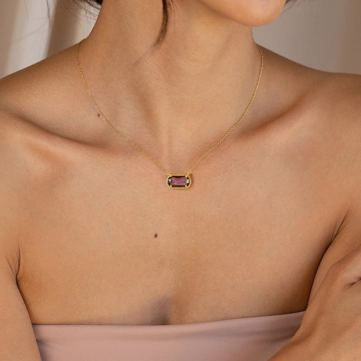 Collier en cristal pierre de naissance