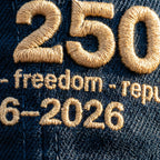 Casquette brodée "250e anniversaire de l'indépendance des États-Unis"
