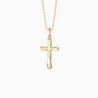 Collier croix liquide
